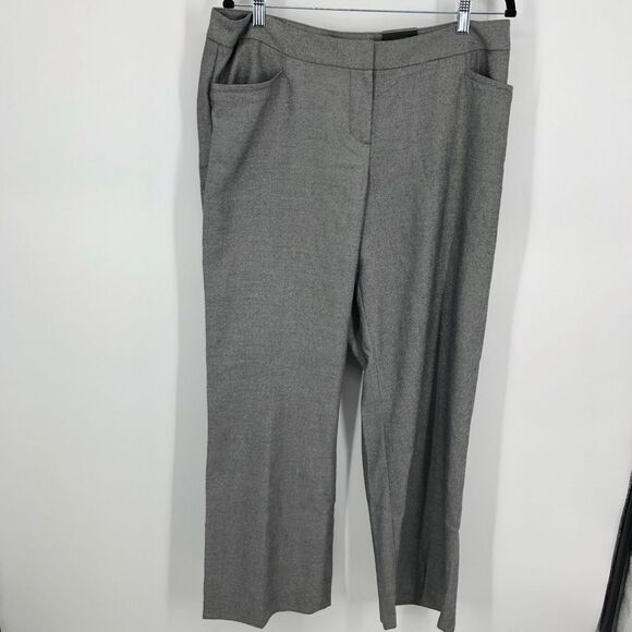 Lane Bryant The Lena Trousers Womens 14 Gray Sparkle Curvy Fit NWT - Picture 1 of 11